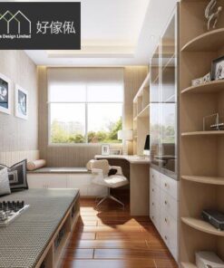 特色牆 榻榻米 窗台柜 衣柜 转角书桌 L形书桌 曲尺书桌 一体化家具订做