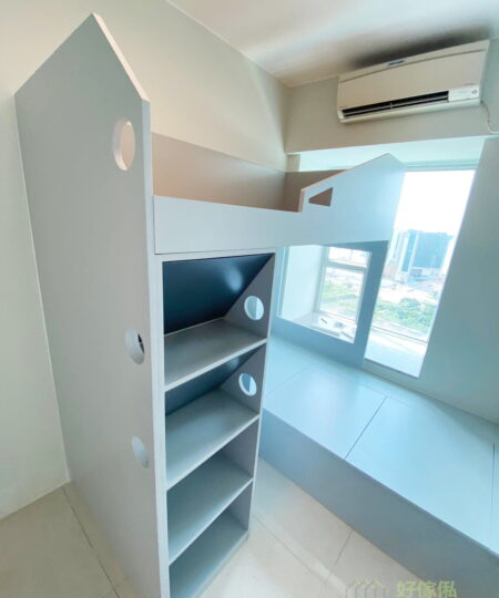 兒童房的上下床, 碌架床連樓梯櫃