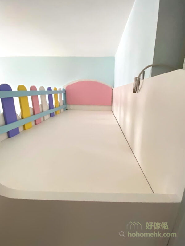 兒童房內的碌架床/屋仔床，特別造型成為小孩的歡樂小屋