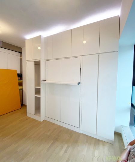 光面材質就可以令變形床的質感馬上提升，透出高級的感覺