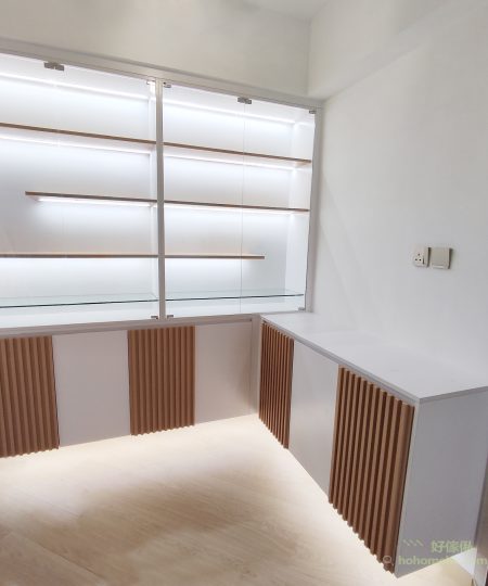 太多太多珍藏想要展示出來,一個巨大的玻璃飾櫃是必須的