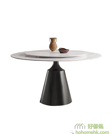 Faye岩板圆餐桌(圆桌连餐盘#809款)