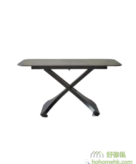 Fortuna交叉脚圆角岩板升降桌 (J10款)