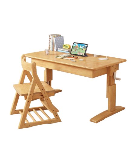 Teagan 实木儿童升降书枱