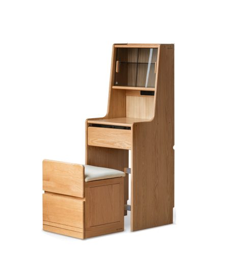 Grace 实木收纳柜椅一体梳妆枱