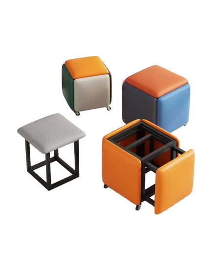 Wyatt 魔方收纳叠凳(皮革/科技布)