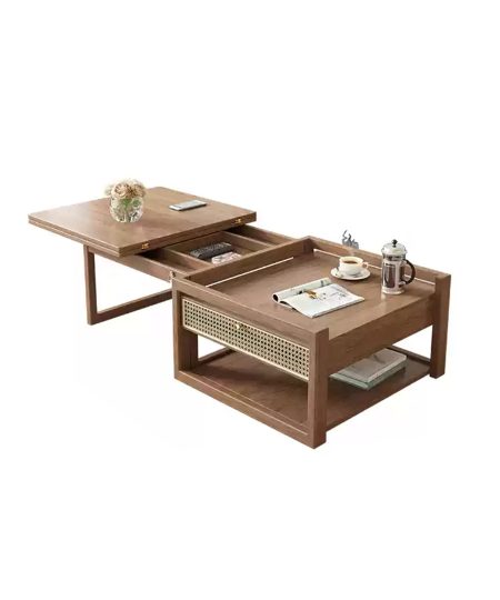 Connor 实木折叠茶几餐枱一体