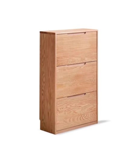 Noya 实木超薄鞋柜（可加配衣帽架）