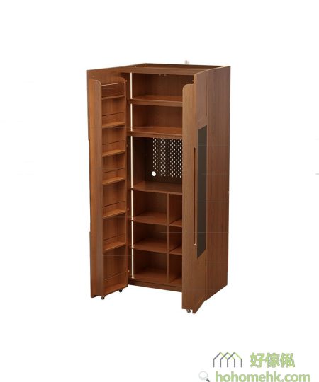 Zipper双开门实木收纳柜