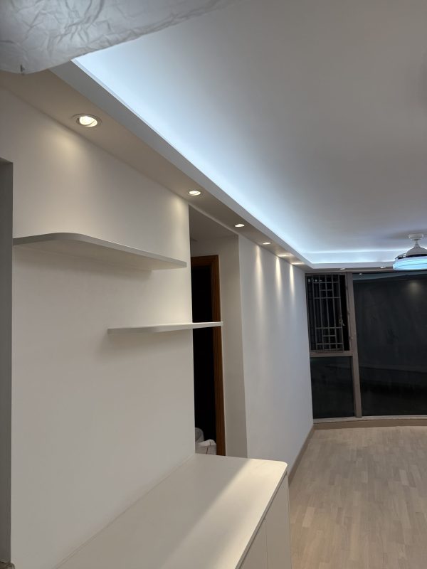 紅磡海逸豪園全屋剷底批灰油油完成！連天花都重新執到靚靚仔仔，舊屋即時變新！